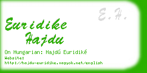 euridike hajdu business card